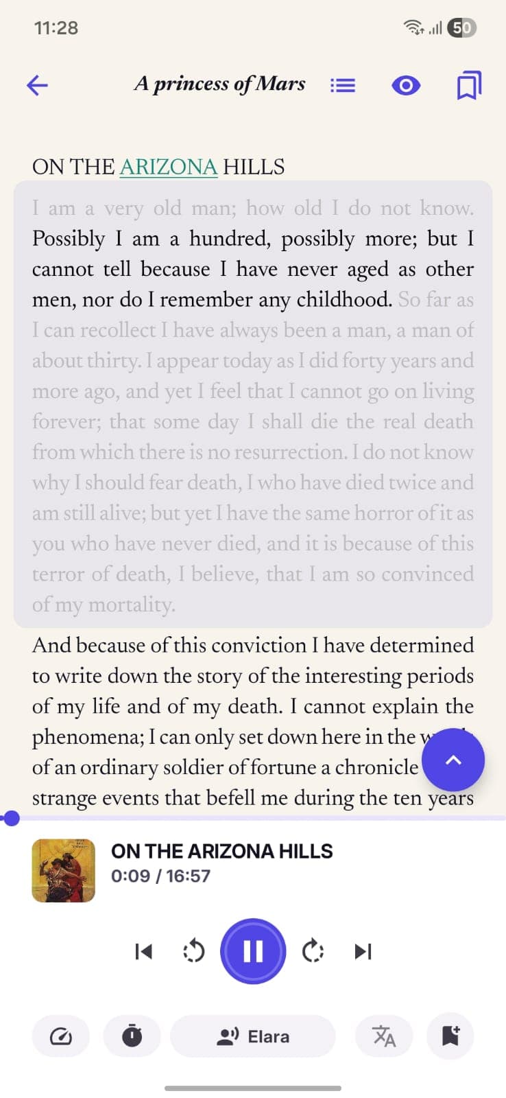 StoryCodex lockscreen and full screen audio player view